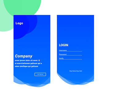 Login page UI design. ui