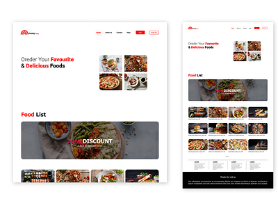 FOOD RING (e-commerce web design) ui
