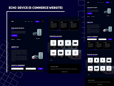Electronic Device E-commerce Website UI Design branding design ui web design