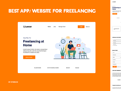 Freelancing Website UI Design. ui