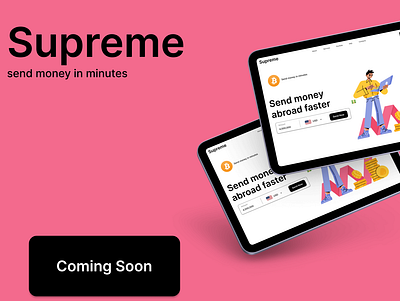 Supreme branding crypto graphic design ui web