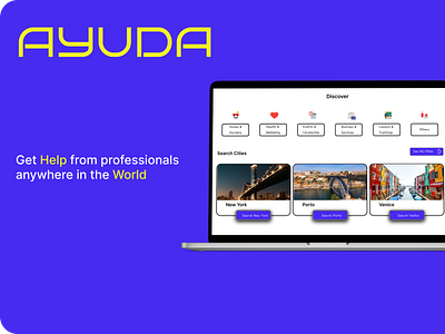 Ayuda web UI branding graphic design ui