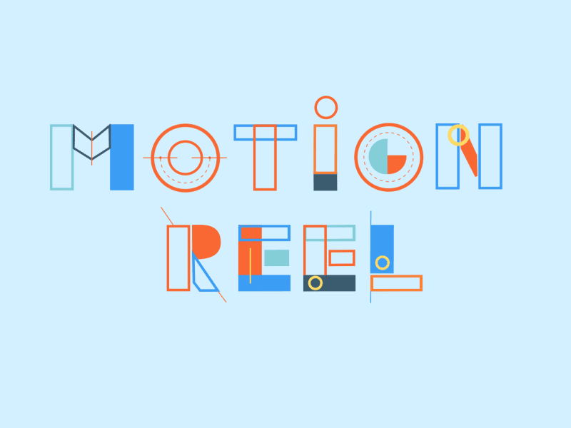 Motion Reel Intro aftereffects animation motiondesign motiongraphics reel showreel