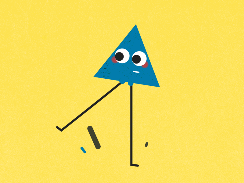 Triangle 2d aftereffects animation character design fun loop mograph motiondesign motiongraphics shapes