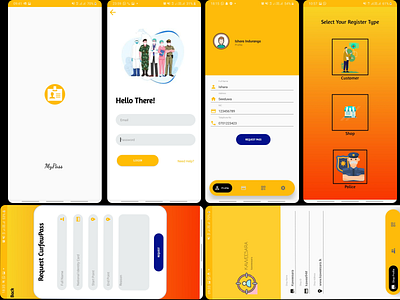Curfew Pass Mobile Application UI/UX Design