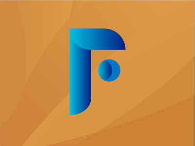F gradient logo branding company logo creative logo design graphic design letter logo logo