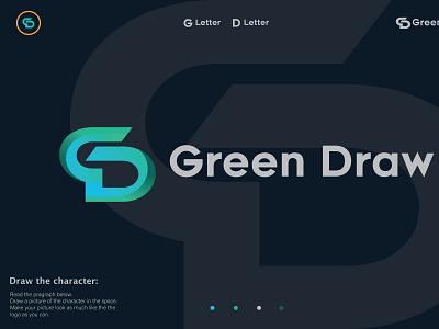 GD Letter logo, GD minimalist logo design