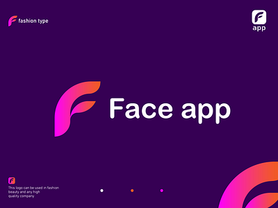 f letter, fashion and app logo design