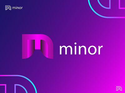 M letter and minor logo 2022mlogo app colorful m logo creative logo design dribbble dribbble m logo gradient m logo graphic design illustration letter lettermark logo logoidentity m m icon minorlogo mletter needlogodesigner simple