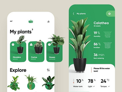 Plant Collection Ui And Ux Design 3d animation branding css design graphic design html illustration java landing page logo motion graphics php ui ux