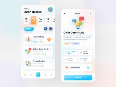 Task Manager UI And Ux App Design Inspiration