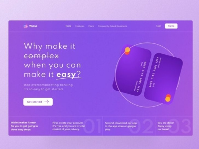 Digital Wallet Landing Page Design 3d animation branding css design graphic design html illustration landing page logo motion graphics ui ux vector