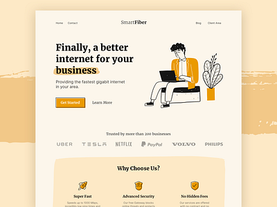 Smart Fiber Landing Page