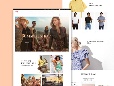 H&M Redesign design graphicdesign hm ui uidesign web webdesign