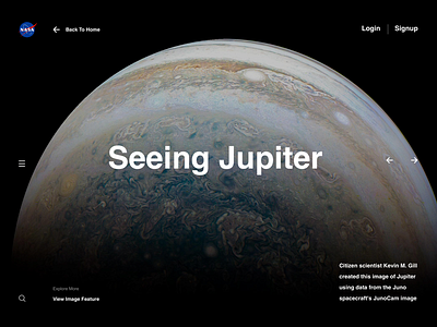 NASA Redesign design typography ui uidesign web webdesign