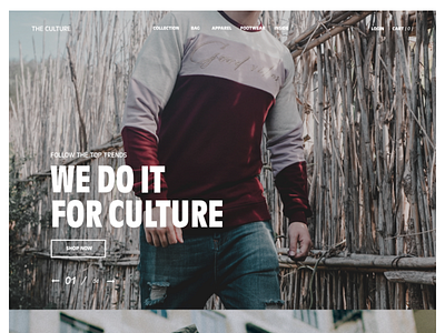 For The Culture art direction design graphicdesign typography uidesign webdesign