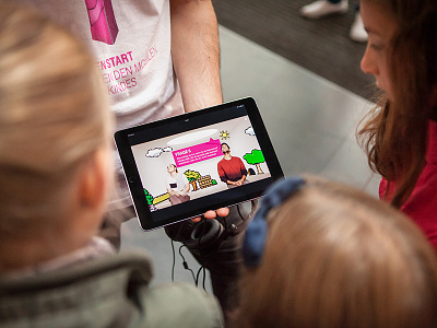 iPad Webapp for Telekom application game gaming ipad quiz tablet telekom video webapp
