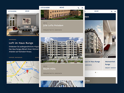 Mobile Website for City & Home
