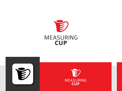 Measuring Cup branding cup drink equipments food graphic design logo