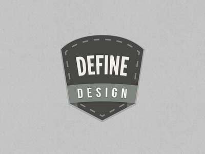 Define Design Logo amazing badge clean define design illustration logo retro sketch
