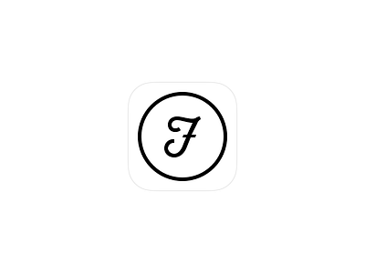 Fashionbase Icon 7 app black circle f logo icon ios minimal white