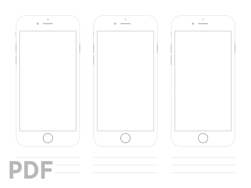 IPhone 6 Printable Wireframes By Gavin Baradic On Dribbble