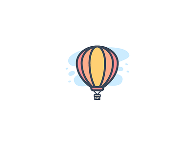 Hot Air Balloon air balloon hot illustration illustrator splatter vector