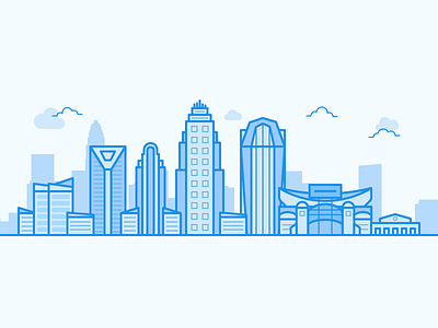 Line Art Illustration — Charlotte, NC