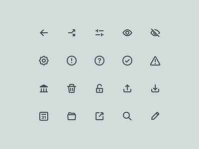 Outline System Icon Set 24 8 android app grid icon set iconography icons ios mobile outline stroke system ui