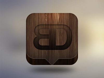 BookDigs App Icon app bookdigs design icon ios ui ux wood