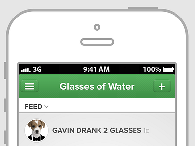 Glasses of Water iPhone Concept