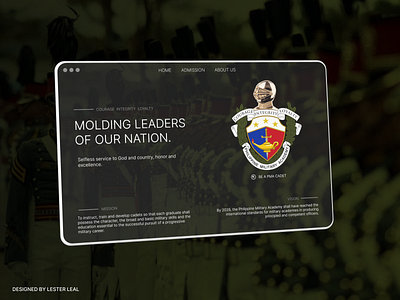 Modern Philippine Military Academy Landing Page