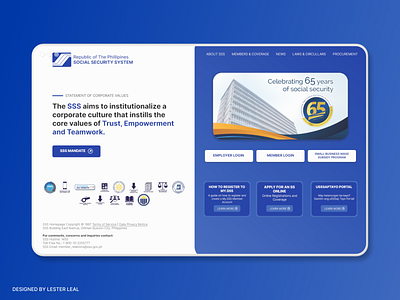 Conceptual Design of SSS Gov branding graphic design ui