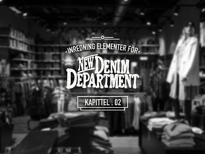 Denim Department black and white bw clothes denim jeans retail sign store typo typography