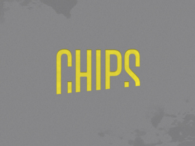 Chips logo chips logo logotype magazine symbol type typo yellow