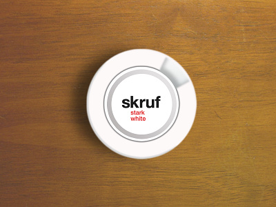 Skruf Boks 3d design fun package practise scandinavia skruf snus sweden