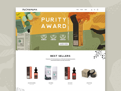 Pachamama Website art branding cbd graphic design icon icons illustration patterns texture typogaphy ui ui design ux vector web web design website website design