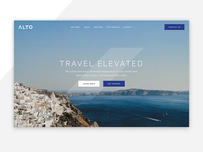 Luxury Travel Agency – Website clean design layout luxury minimal navy photography travel typography ui vacation webdesign