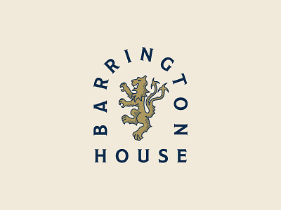 Barrington House Cigars – Submark badge branding cigar clean design gryphon identity illustration jamaican logo submark typography vector