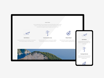 Alto Travel – Our Story clean design flat icon minimal travel typography ui ux vacation web website