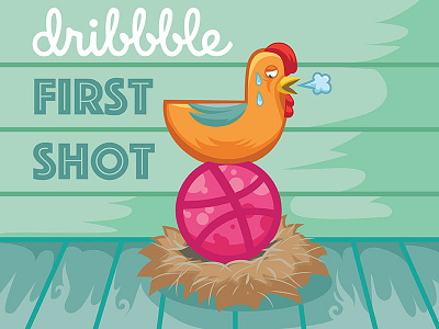 Dribbble First Shot! dribbble egg first shot