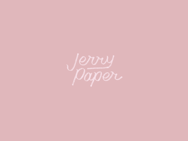 Commercial Arts : Jerry Paper felt marker jerry paper lettering script stones throw