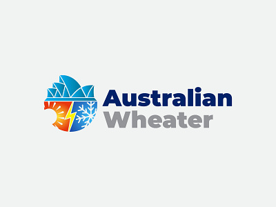 Logo Australian Wheater australia design graphic design illustration logo logo design vector weather