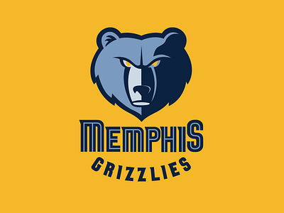 Memphis Grizzlies basketball bear branding grizzlies logo memphis nba sports