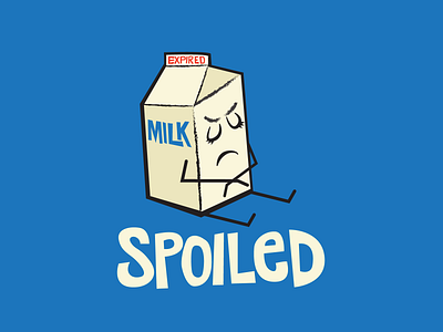 Spoiled Milk Illustration