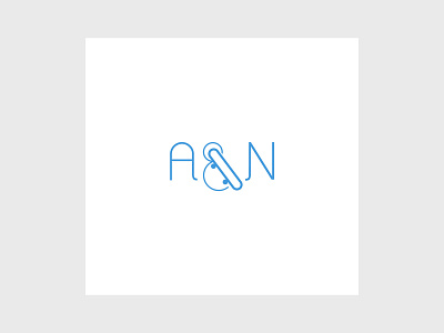 A and N Logo branding design graphic design illustration logo typography vector