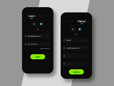 #DailyUI 001 - Signup page