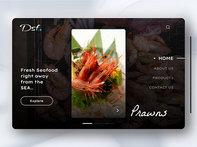 #DailyUI 003 - Landing page 003 company creative daily dailydesign dailyui dailyuichallenge landing page seafood ui web design website