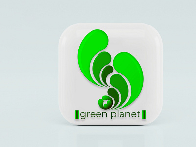 White Mockup Green Logo branding design graphic design logo