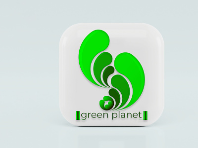 White Mockup Green Logo